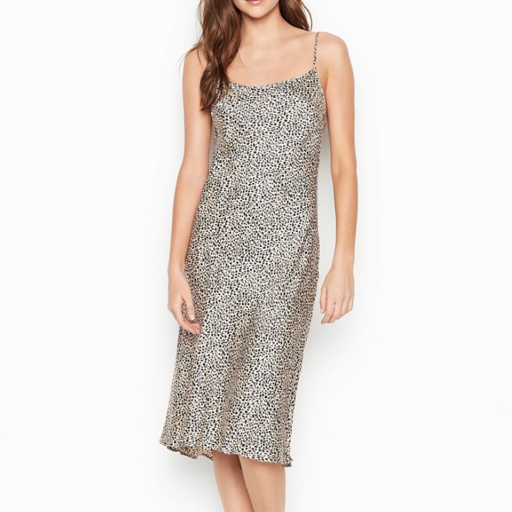 VICTORIA’S SECRET cupro midi leopard 🐆 slip